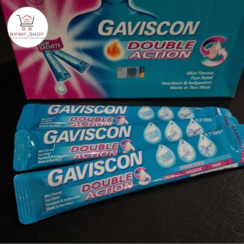 GAVISCON obat Maag Double Action Sachet