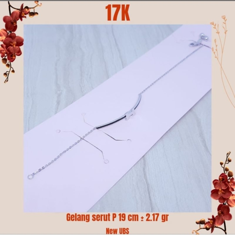 gelang serut emas asli 17k