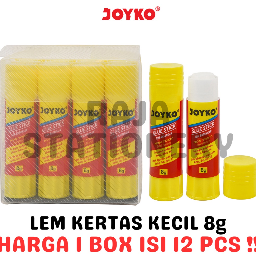 

ART I43V JOYKO GLUE STICK 8g LEM BATANG STIK JOYKO KECIL GS9 LUSIN 12PCS