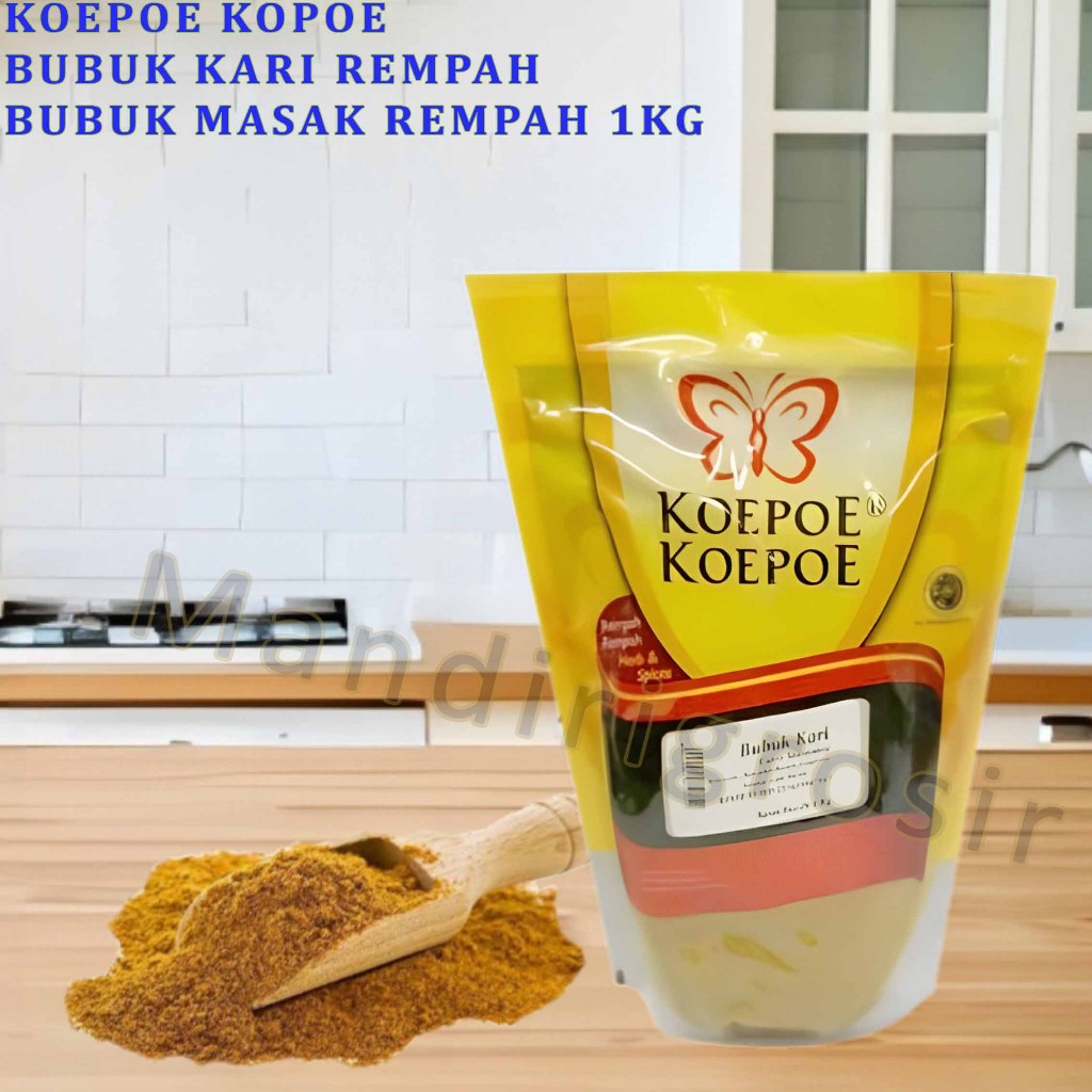 

Bubuk Kari Pouch * Koepoe-Koepoe * Bubuk Rempah Masak Kari * 1kg