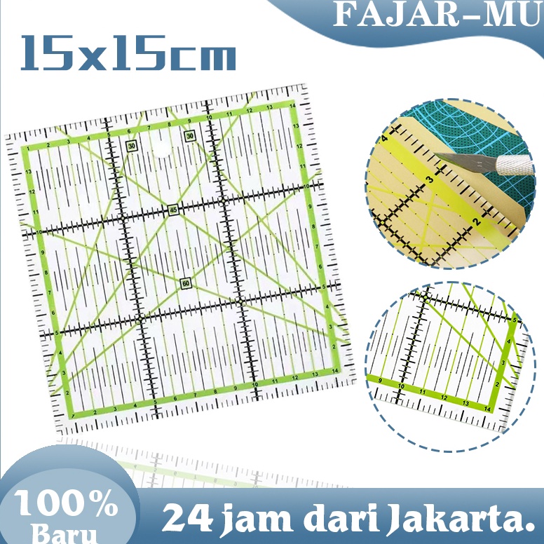 

ART W23F Quilting Ruler Penggaris Pola Penggaris Jahit Square Quilting Ruler Pemotongan Kain Penggaris Jahit Akrilik