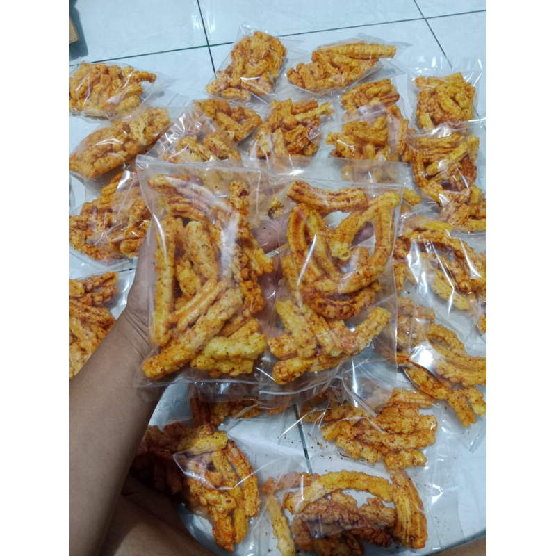 

Krupuk akar pedas setan 100gr krupuk jadul