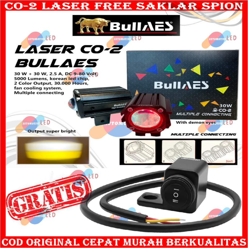 ORIGINAL LAMPU TEMBAK LASER CO-2 MUTIPLE CONNECTING 30 WATT MERK HAPAG  MERK BULLAES X1 LASER AES CO