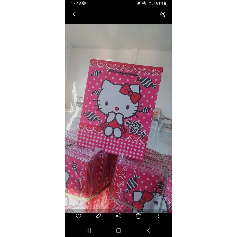 

PAPERBAGMOTIFHELLO KITTYULANGTAHUNUK20X10X25