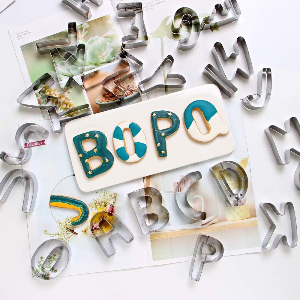 Alphabet Cutter Stainless / Cutter cookies Pudding Fondant Huruf Stainless