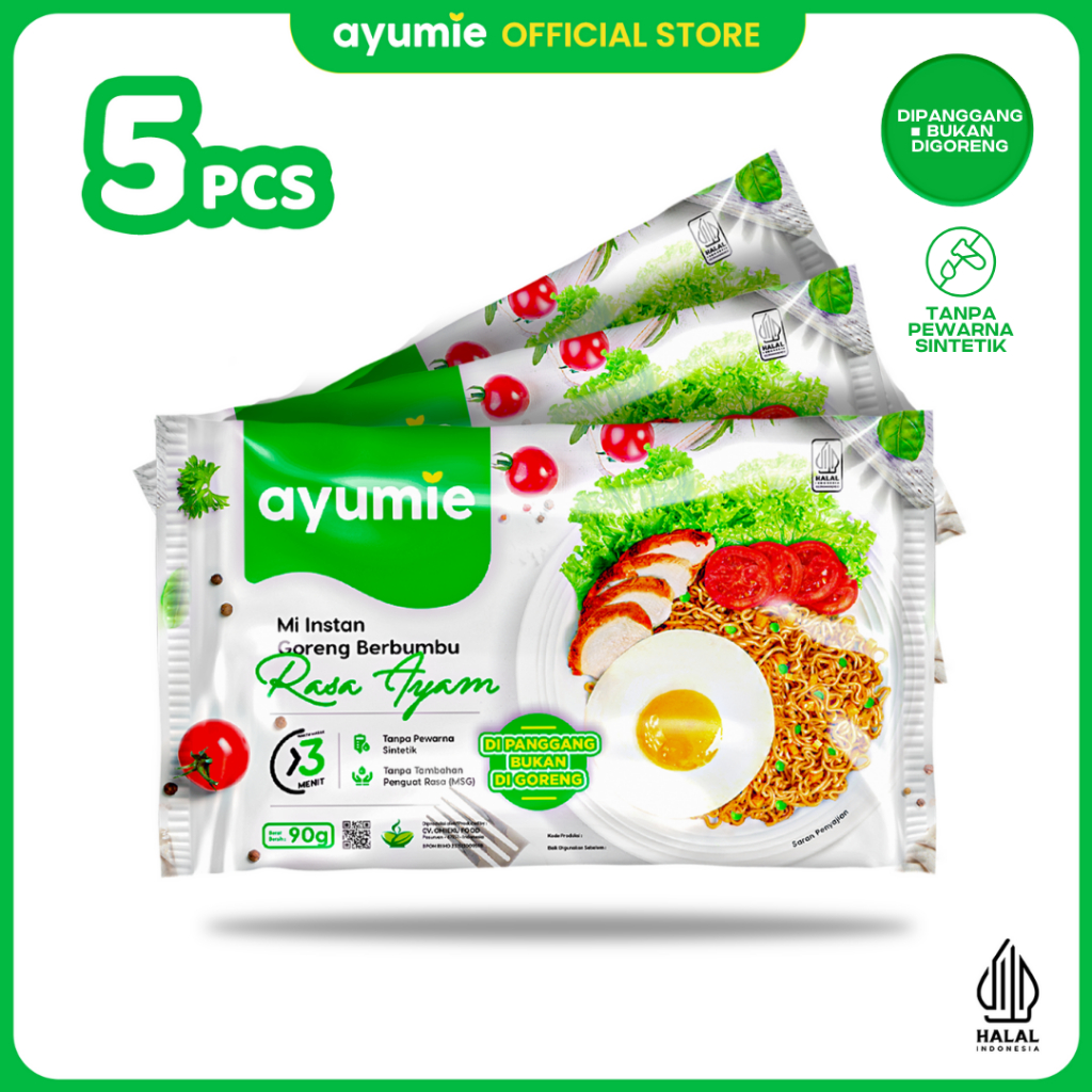 

Ayumie Mie Sehat Rasa Ayam - Isi 5 Pack (Aman Dengan Kemasan Kardus)