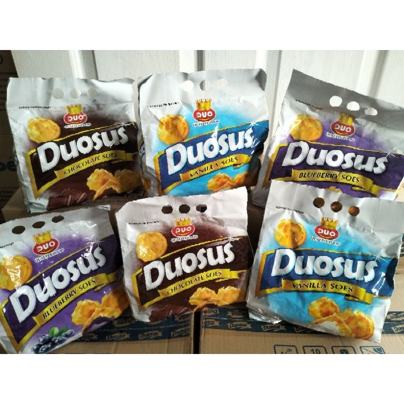 

DUO SUS 500GR SOES KERING ISI COKLAT VANILLA BLUEBERRY