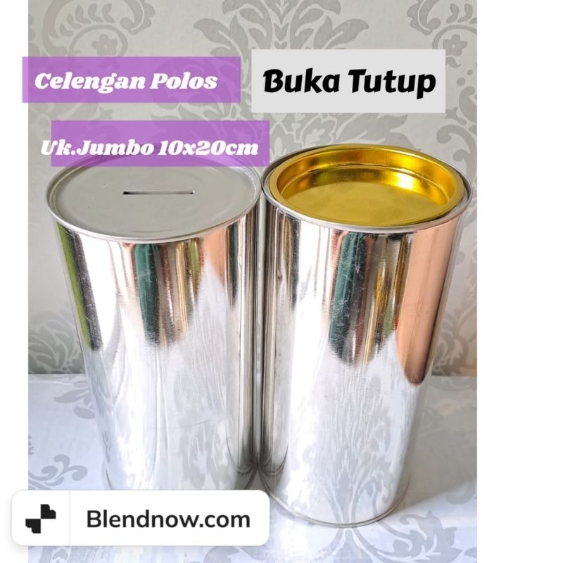 [BISA COD]CELENGAN KALENG/CELENGAN FULL KALENG/CELENGAN POLOS 10x20/CELENGAN BUKA TUTUP CELENGAN FUL