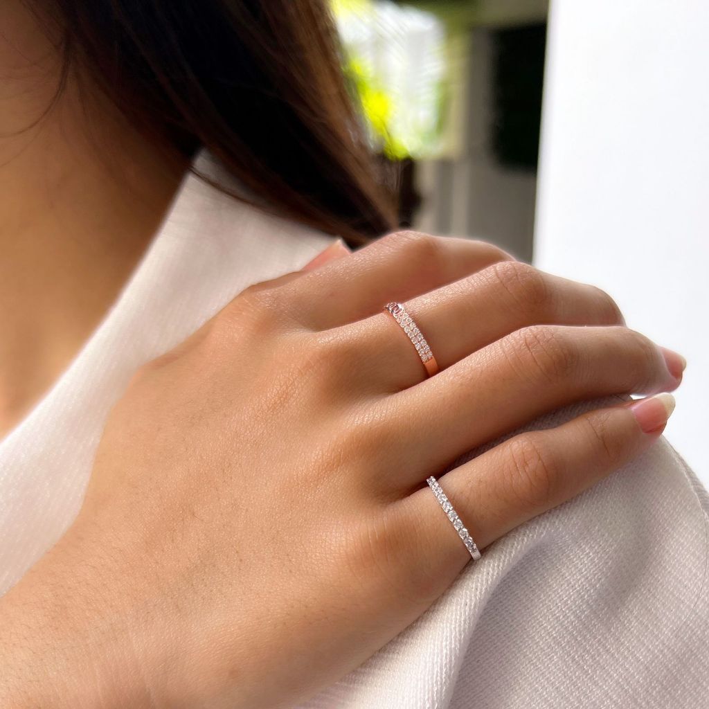 Cincin Emas Kadar 750 (17k) Model Variasi Berat 3 - 4 Gram an