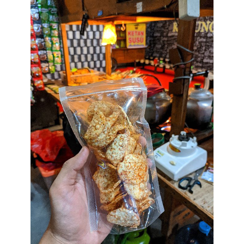 

Kripik Opak Singkong pedas Wonosobo