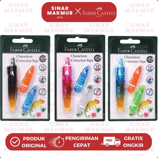 

KODE V7M2 Correction TapeTipex Kertas Chameleon Refill FABER CASTELL SET