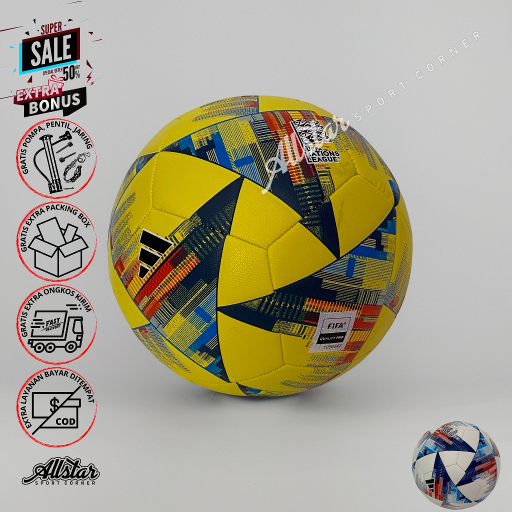 ADIDAS bola sepak original size 5 ADIDAS NATIONS bola sepak kaki ORIGINAL ADIDAS size 5 bola kaki or