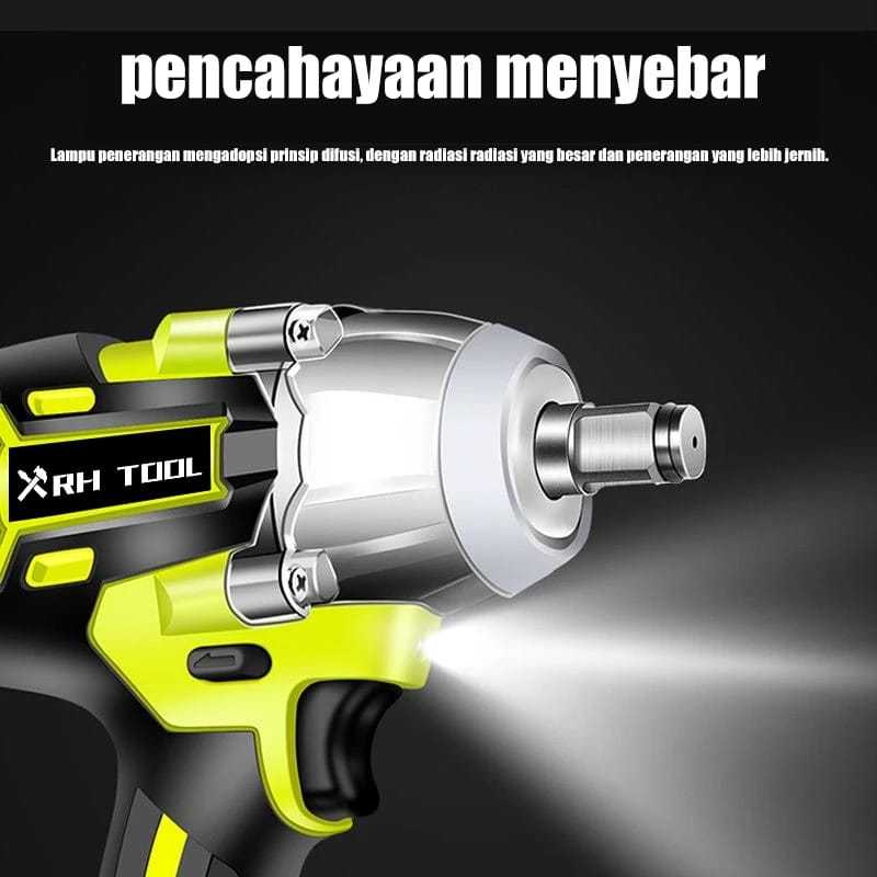 Kunci Pas Dampak XRH TOOL 1280TV Cordless Impact Wrench