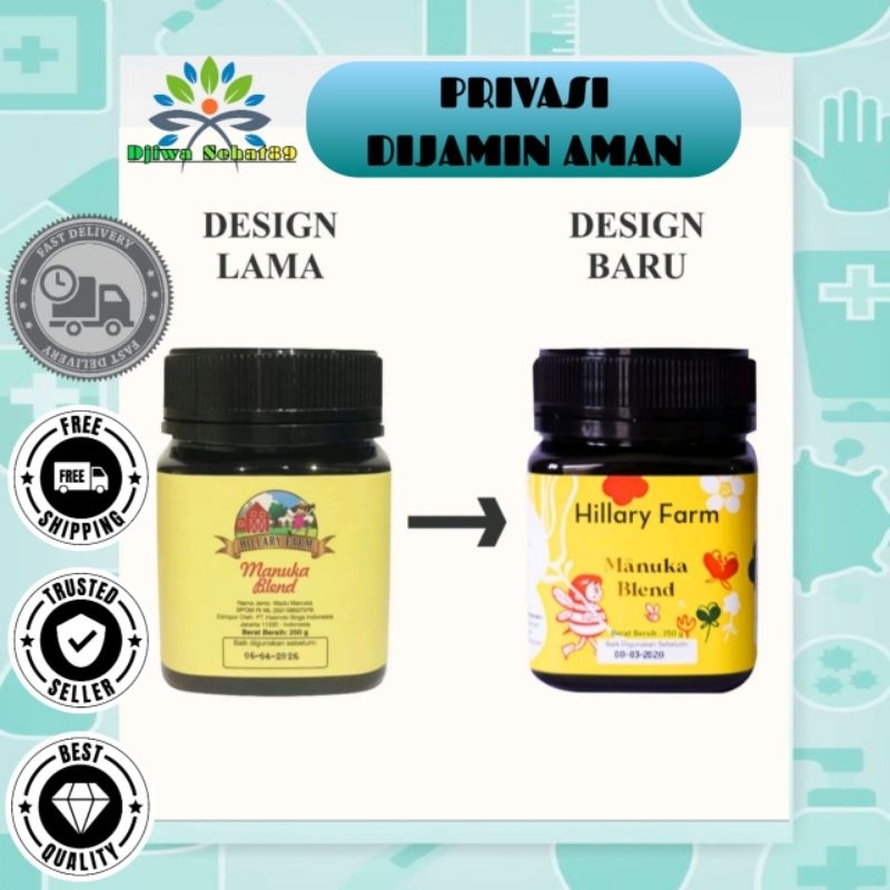 

HILLARY FARM Manuka Blend 250 gr - Madu Berkualita Terbaik New Zealand