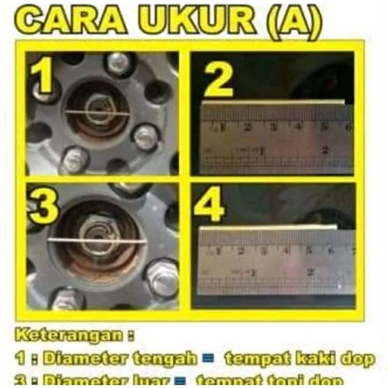 JKH Center Dop Velg VARIASI VIPER FF1 7 CM