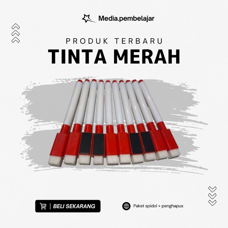 

Paket spidol dan penghapus isi 10 pcs + pouch