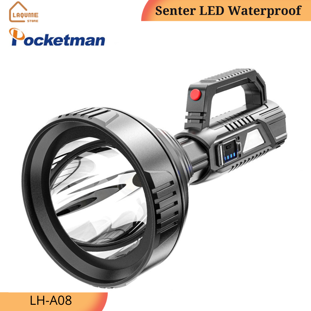 Senter LED Pocketman Waterproof USB Recharge Cree XPE