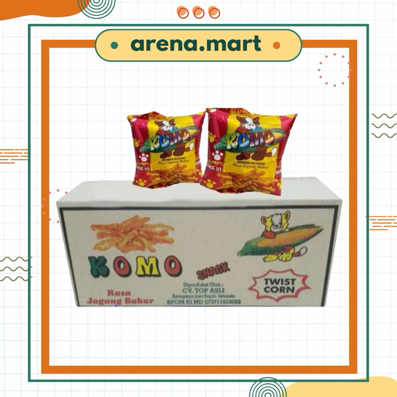 

Ciki Snack Chiki Komo Makanan Esktrudat Rasa Jagung Bakar Ecer 500