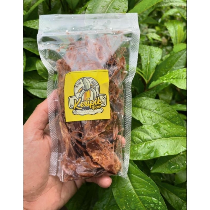 

(COD) keripik pisang roros, rasa coklat lumer/ tidak di ragukan lagih maknyos/ 200 gram ayo silakan order kk.