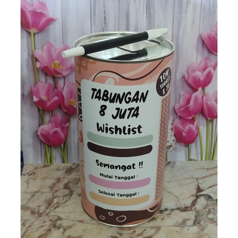 Celengan Target JUMBO target 8 juta get 10 k celengan buka tutup permanen