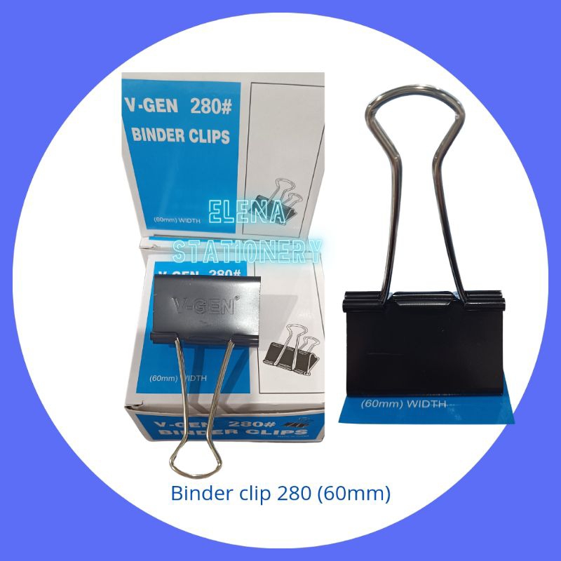 

binder clip 280 (60mm)/penjepit kertas