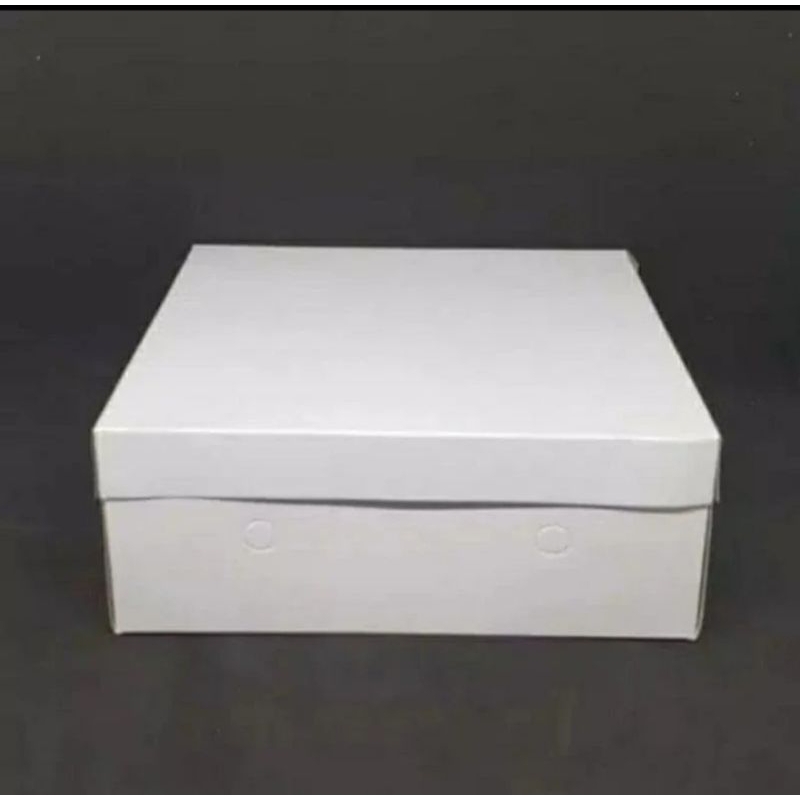 

25pcs Kardus Nasi Putih Polos 20x20cm+ Mika 5 Sekat/Kotak Nasi Catering/Box Nasi