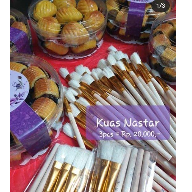 

ART W63G Kuas Nastar isi 3 kuas oles Nastar
