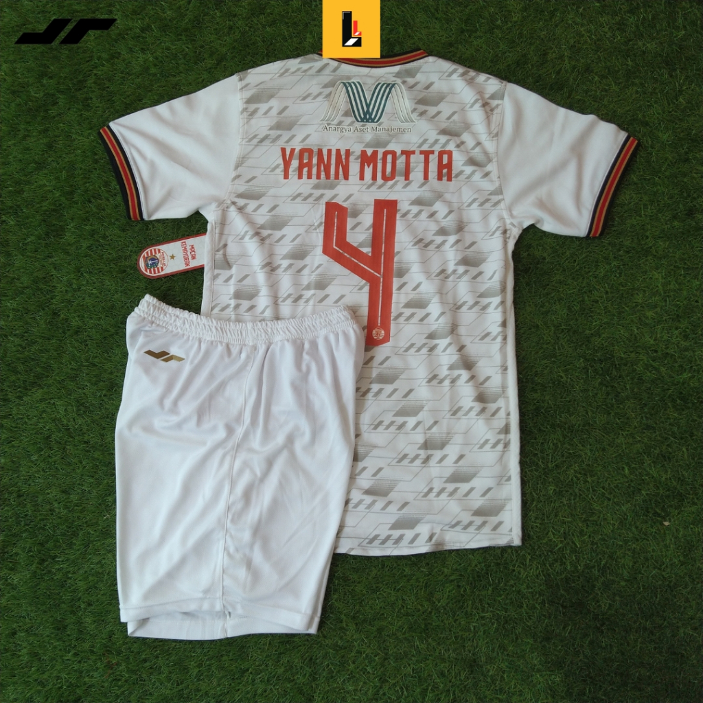 Jersey Player Issue Original Persija Jakarta Player Away White 2020 (FULL SPONSORR & NAMESET PEMAIN)