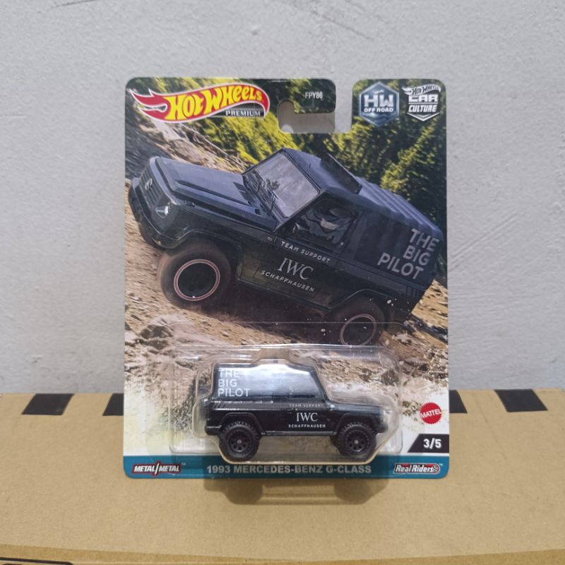 HOTWHEELS PREMIUM 1993 MERCEDES-BENZ G-CLASS VARIAN BAN HITAM HW OFF ROAD CAR CULTURE