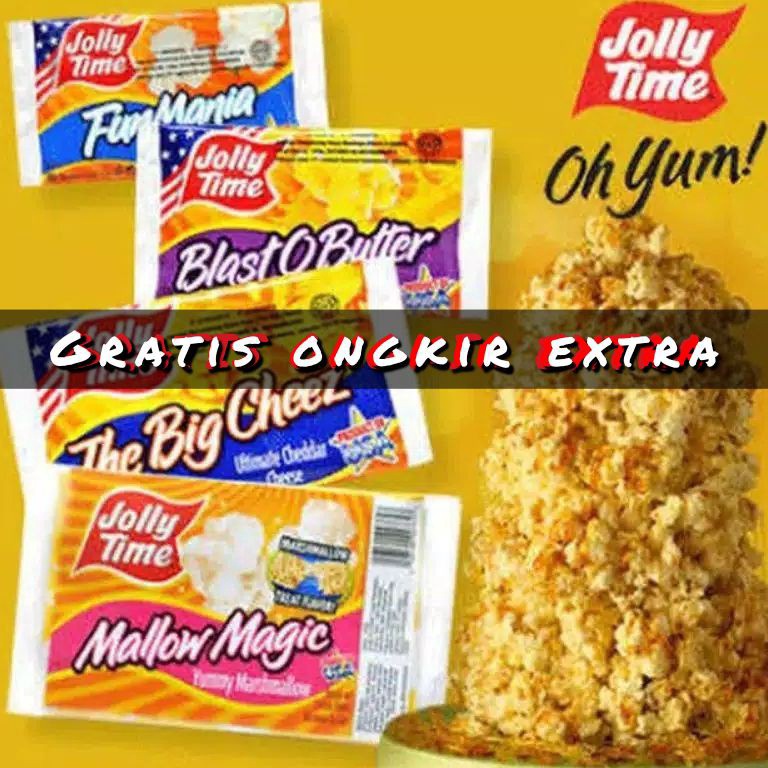 

Serba baru PopCorn Jolly Time Product of USA Pop corn Jolly Time