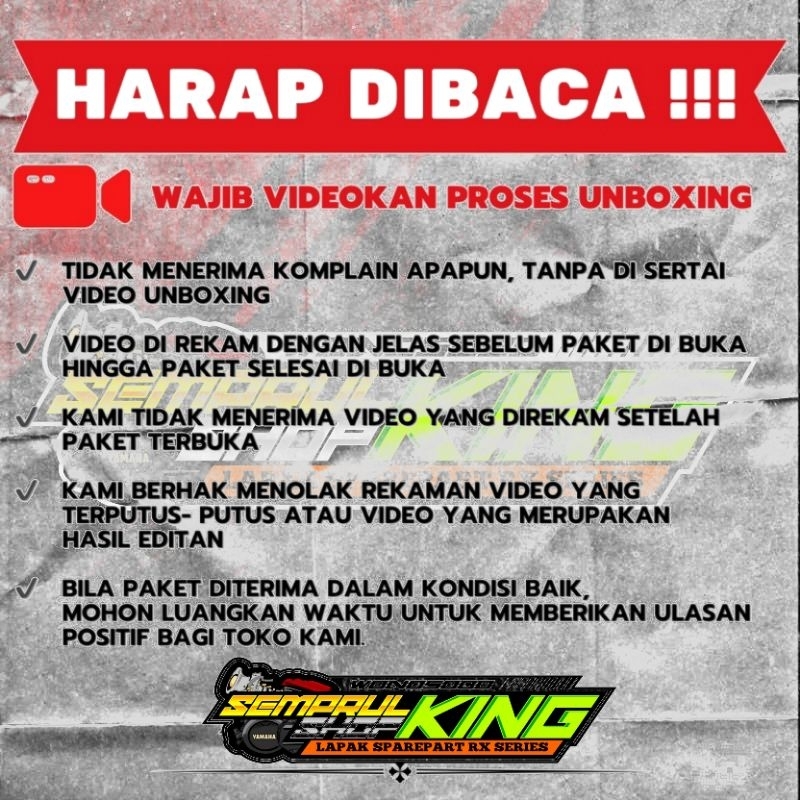 Emblem box aki Rx spesial emblem tutup box aki Rxs Rx spesial kanan kiri