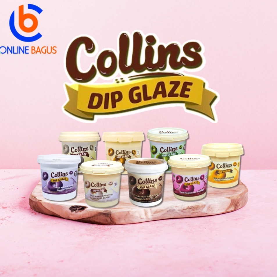 

Laku Keras COLLINS DIP GLAZE TOPPING DONAT PISANG NUGGET 1 KG