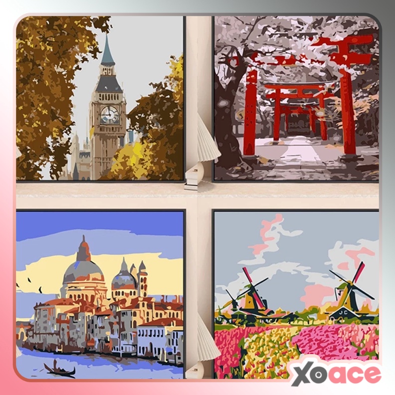 

ART V59D Canvas Paint By Number Kit Digital Oil Painting DIY Lukisan 2 x 2 Seri N