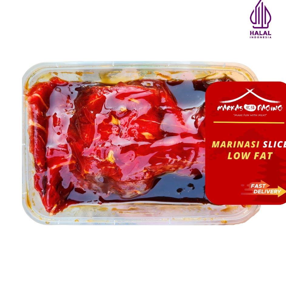 

Dear MARINASI LOWFAT slice beef daging sapi marinasi HALAL
