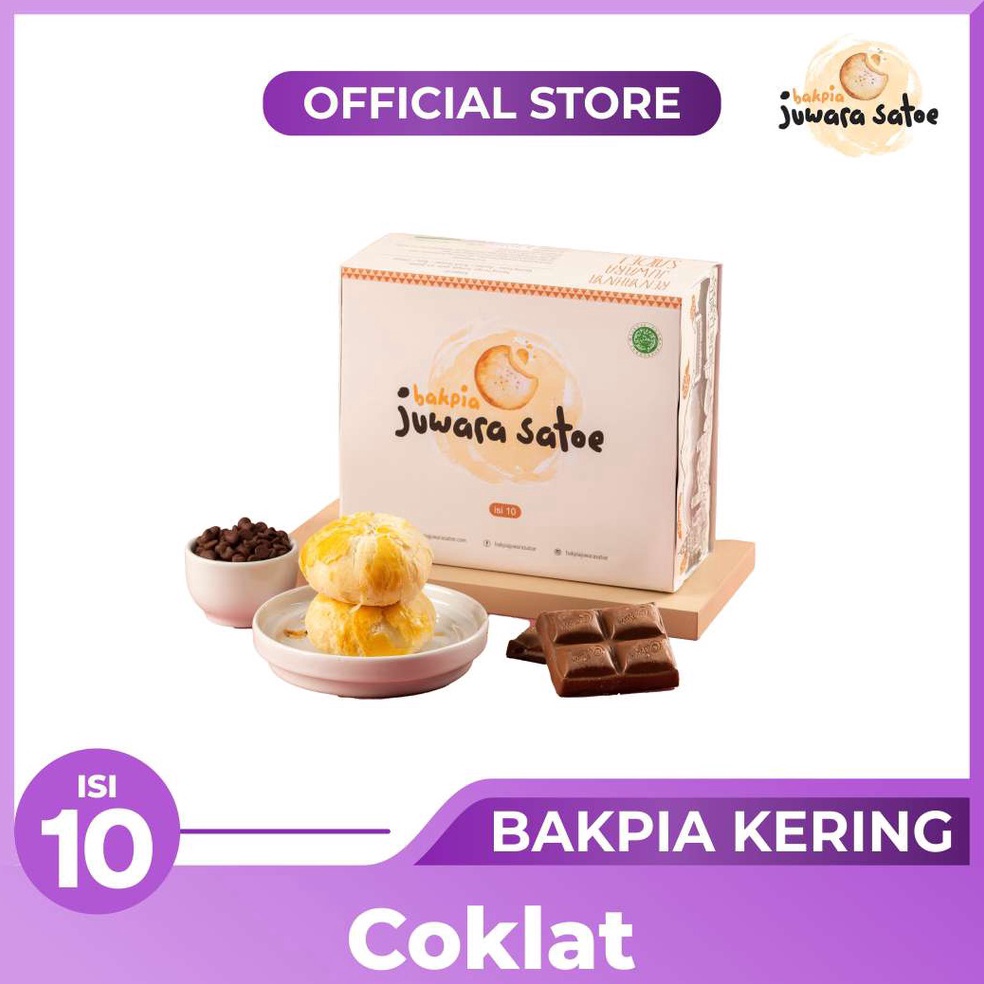 

Real produk BAKPIA JUWARA SATOE Isi 1 Bakpia Coklat Oleh Oleh Khas Jogja