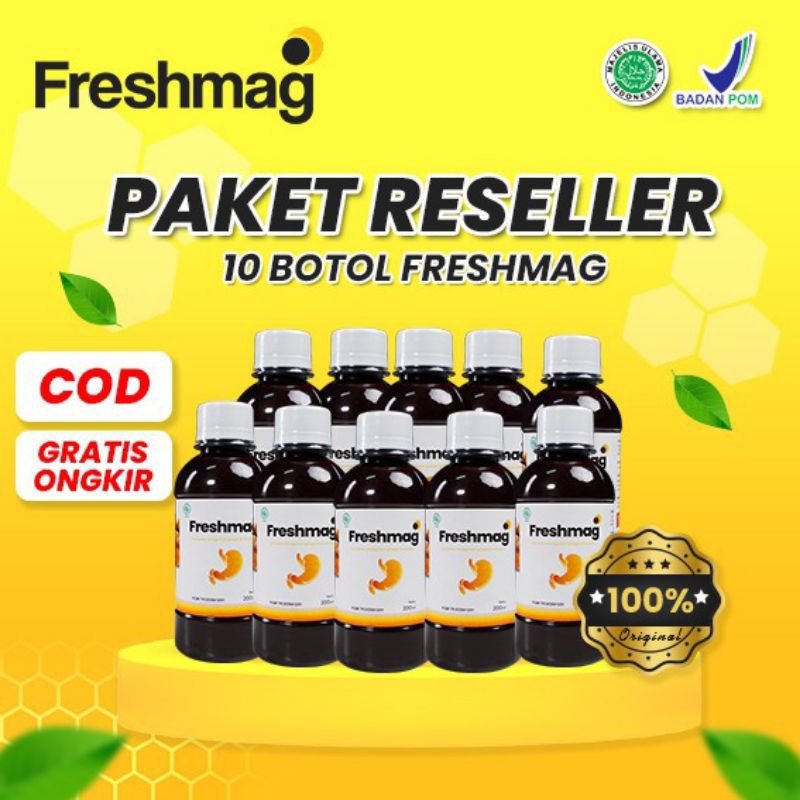 

PAKET RESSELER MADU FFREESHMAAGH 200 ML/BOTOL BPOM grosor