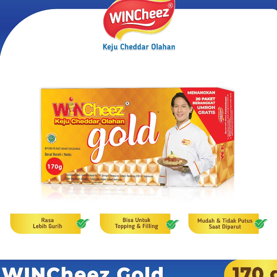 

Pasti Laku WINCheez Keju GOLD 17 Gram