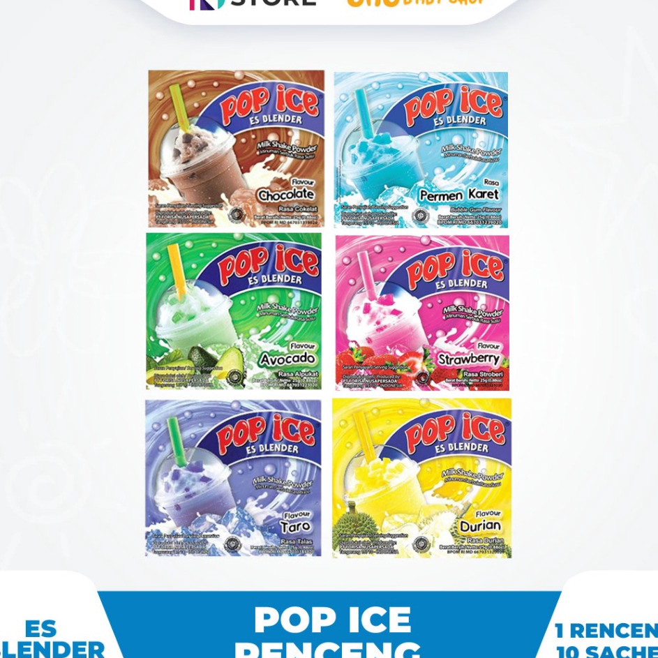 

Produk terbaru POP ICE RENCENGRENTENG ISI 1 SACHET COKELATSTRAWBERRYAVOCADODURIANPERMEN KARETTAROBLUEBERRYCAPPUCINOCOKELAT BISCUITMOCCACINOVANILLALATTECHOCO CREAMMELONGRAPELYCHEEES DOGERES TELERMANGO
