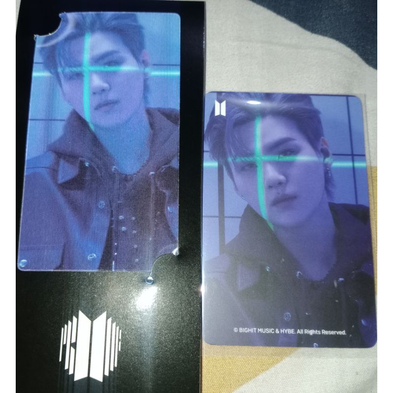 OFFICIAL WEVERSE BTS LENTICULAR BOOKMARK PROOF (SUGA VERS.)