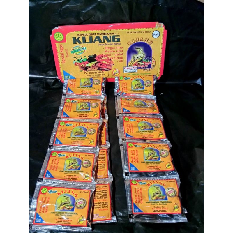 

Kapsul Kijang Renceng / 1 renceng isi 20 sachset