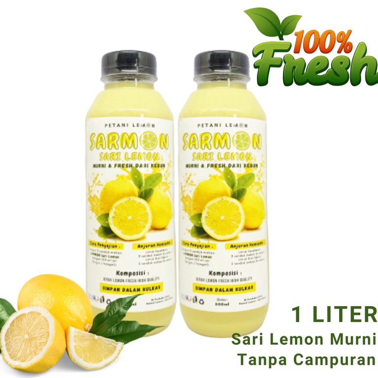

Maxi Promo Sarmon 1 Liter Sari Lemon Air Lemon Murni 1 Fresh untuk Diet