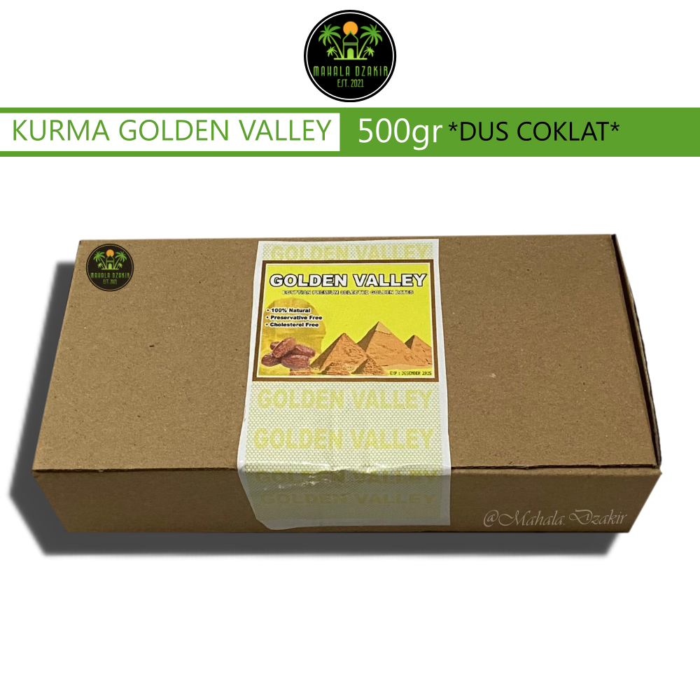 

Kurma Golden Valley [500gr]/KURMA MESIR [KEMASAN DUS COKLAT]