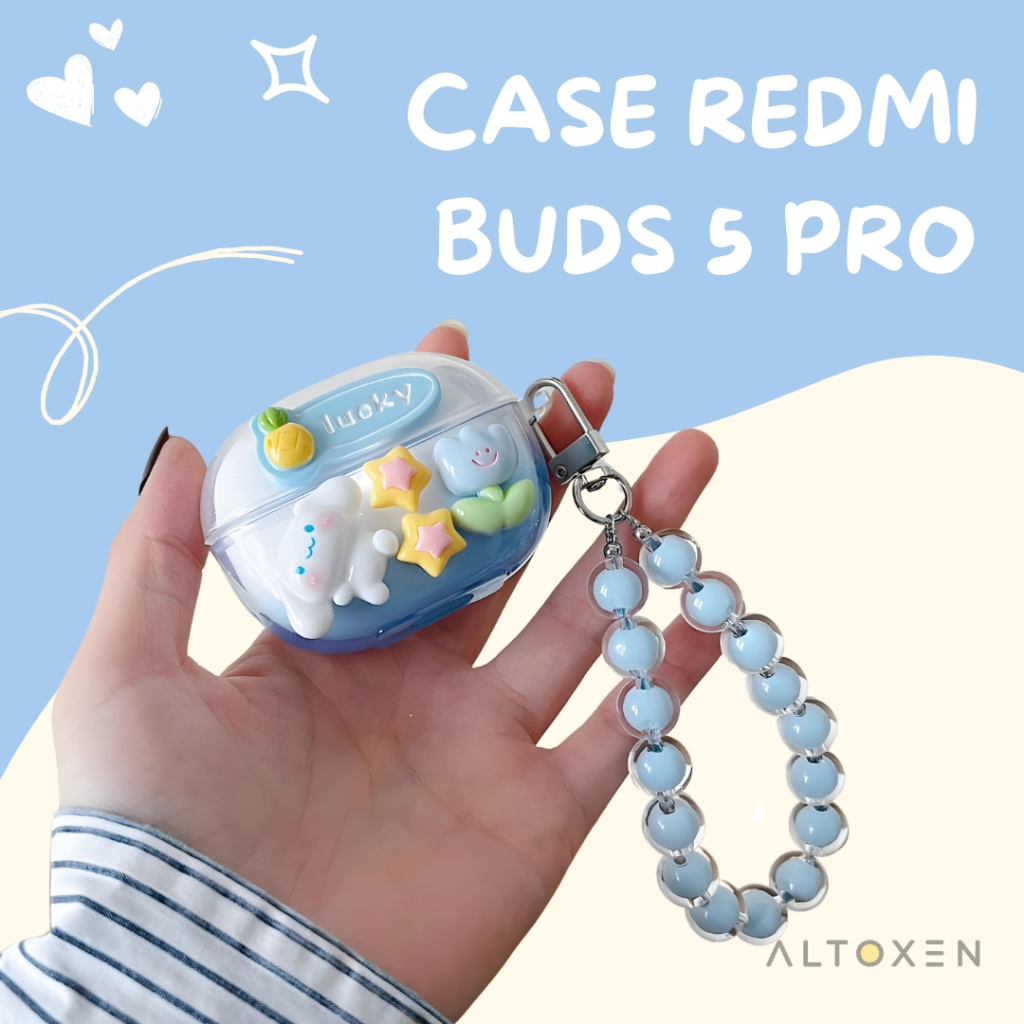 Case TWS Redmi Buds 5 Pro , Soft Case, Casing TWS, Pelindung TWS Xiaomi