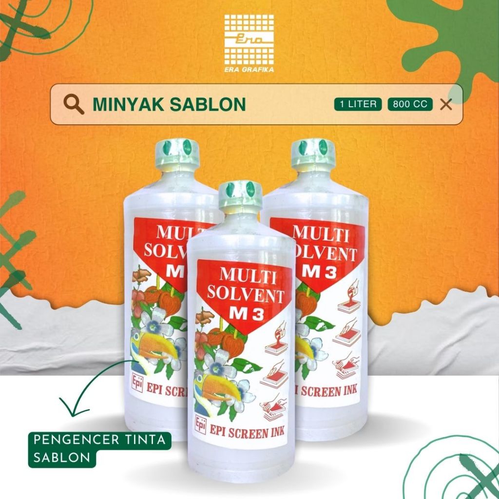 MINYAK SABLON | PENGENCER TINTA SABLON | MULTI SOLVENT M3 100%