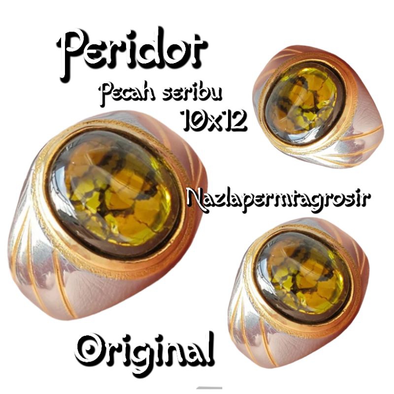 BATU PECAH SERIBU PERIDOT ASLI MEWAH ELEGAN