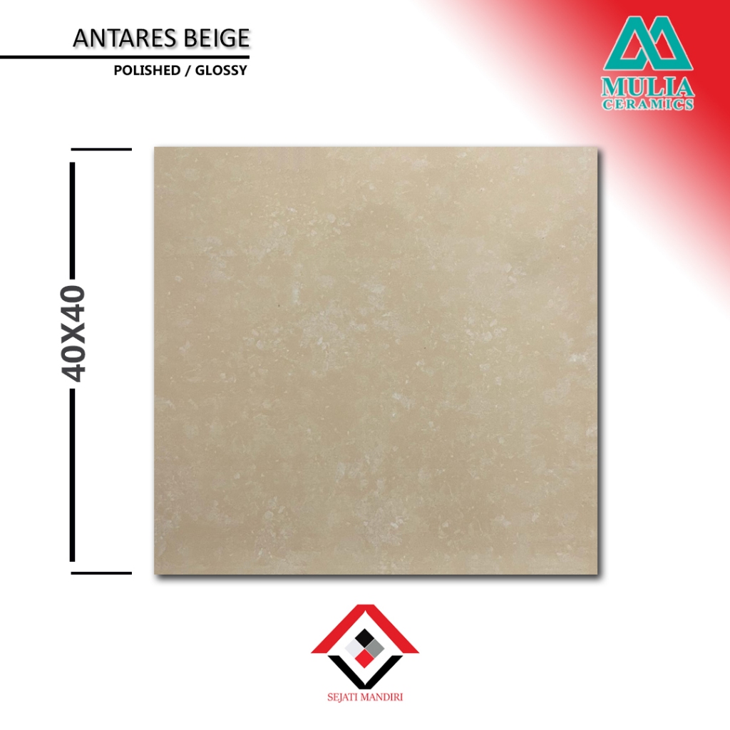 keramik 40x40 - motif marmer - mulia antares beige