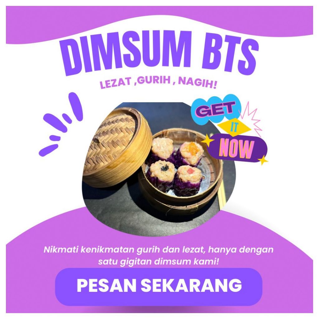 

Dimsum Purple (Dimsum ayam denga variant kulit purple bonus saos)