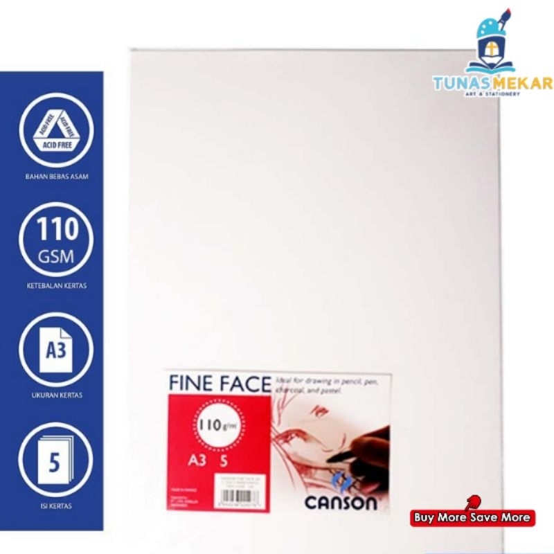 

DP Canson Fine Face A3 110Gsm & 200Gsm