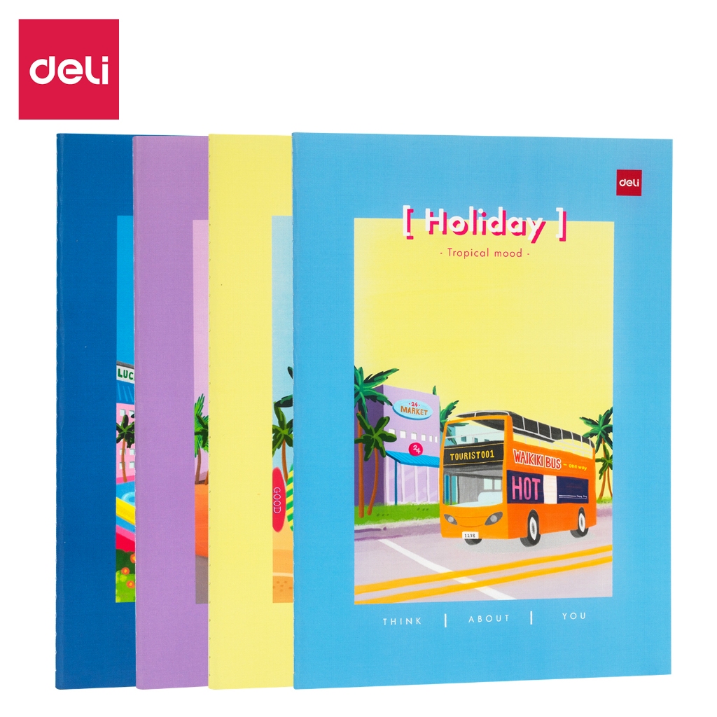 

Deli Sewing Notebook B5 60sheets (Tropical Mood)-NB560 Fx-21