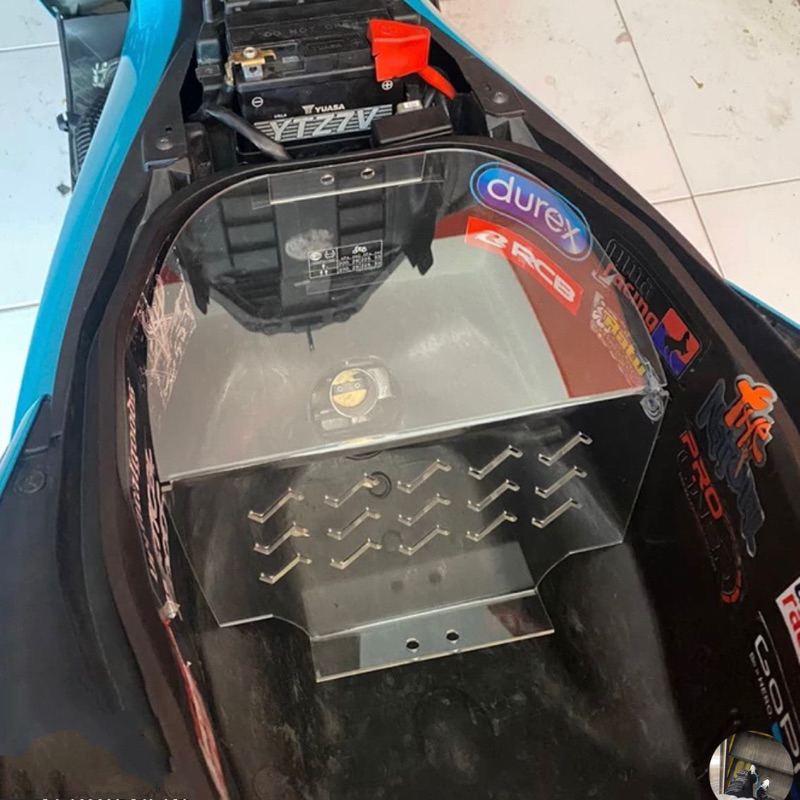 DOWNDRAFT AKRILIK SEKAT BAGASI AEROX VARIO NMAX PELINDUNG THROTTLE BODY DOWNDRAFT VARIO 150 VARIO 12